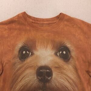 The Mountain Dog Crew Neck Short Sleeve Graphic Shirt Mens Size Small S Orange